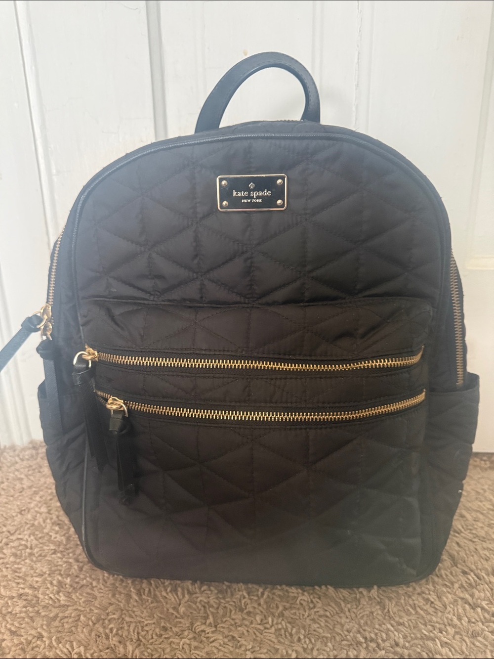 Kate Spade quilted backpack